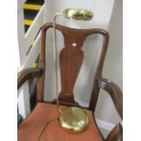 A mid 20th century brass table lamp, 24" h