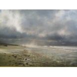 Ian MacGillivray -'Aquinnah Beach, Martha's Vineyard Island, Massachusetts' a beach scene with