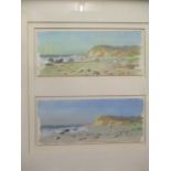 Ian MacGillivray - a pair of views of Aquinnah Clay Cliffs, Martha's Vineyard Island, Massachusetts,