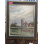 HVS - Massingham Norfolk, oil on board, initialled 13 3/4" x 11" framed