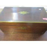 A William IV rosewood writing box