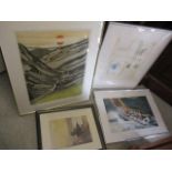 A small collection of prints to include Johns Brunsden