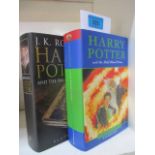 Two Harry Potter Half Blood Prince, first editions with the typing error on page 99 describing