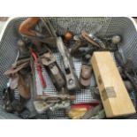 A selection of wood working planes to include a Record 073, various Stanley planes, small planes and