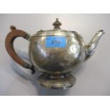 An early 20th century silver teapot