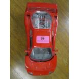 A Burago Ferrari F40 1/18 scale model collectors car