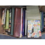 A substantial stamp collection to include albums, reference books, loose stamps and stamp mounts