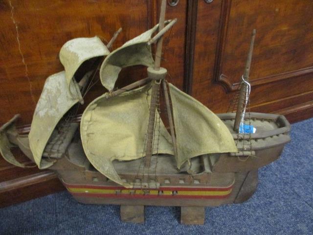 A model of a galleon