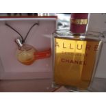 Chanel Allure eau de parfum 100ml, together with a Hermes Eau de Merveilles coffret 7.5ml