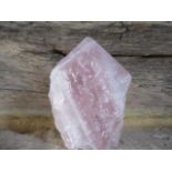 A piece of rose quartz 'healing' crystal