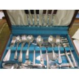 A KBS silver plated canteen of cutlery
