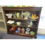 A Victorian mahogany bookcase 49" x 54" x 13"