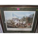 Denis Dighton - Waterloo: The Defence of Hougoumont, a limited edition print, number 446/850, signed