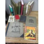 Books to include Royal Commission on Historical Monuments, Essex, etching of Ye Olde Towne of