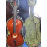 An AEH Roth cello in a Guiviers of London cello travelling case