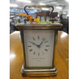 A Matthew Norman five window carriage clock with key