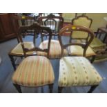 Five miscellaneous early 20th century occasional and dining chairs