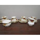 A Royal Albert Country Roses tea set for four