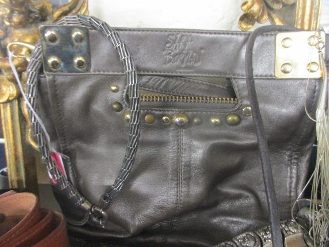 A Sara Barman brown leather shoulder bag, mixed retro and metallic belts and a small amount of - Image 2 of 3