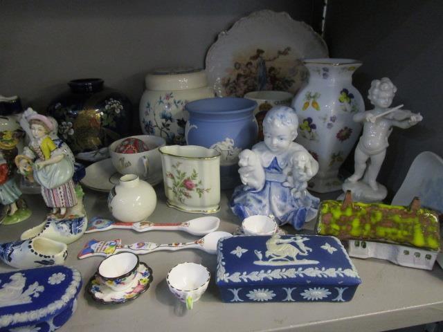 A selection of ceramic ornaments to include Oldest Volkstadt figurines, and other German factory - Image 4 of 4