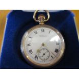 A gold plated pocket watch