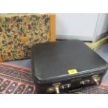 A vintage Air India cabin case, together with a retro Pierre Baxel, Paris briefcase