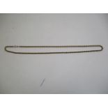 A 9ct gold rope twist necklace, 25 1/4"l, 18.5g