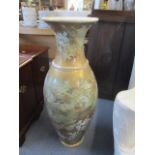 A floor standing Satsuma vase A/F, 36" h