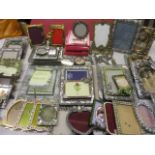 A large collection of modern decorative photograph frames