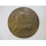 A WWI death plaque, James Harding