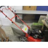 For parts and repairs only - an MTY Sal 53SP petrol garden mower, handle missing from speed