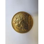 A 1912 George V gold half-sovereign