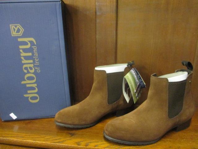 A pair of brand new Dubarry ladies suede Gore-Tex ankle boots, size 41, in original box