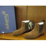 A pair of brand new Dubarry ladies suede Gore-Tex ankle boots, size 41, in original box