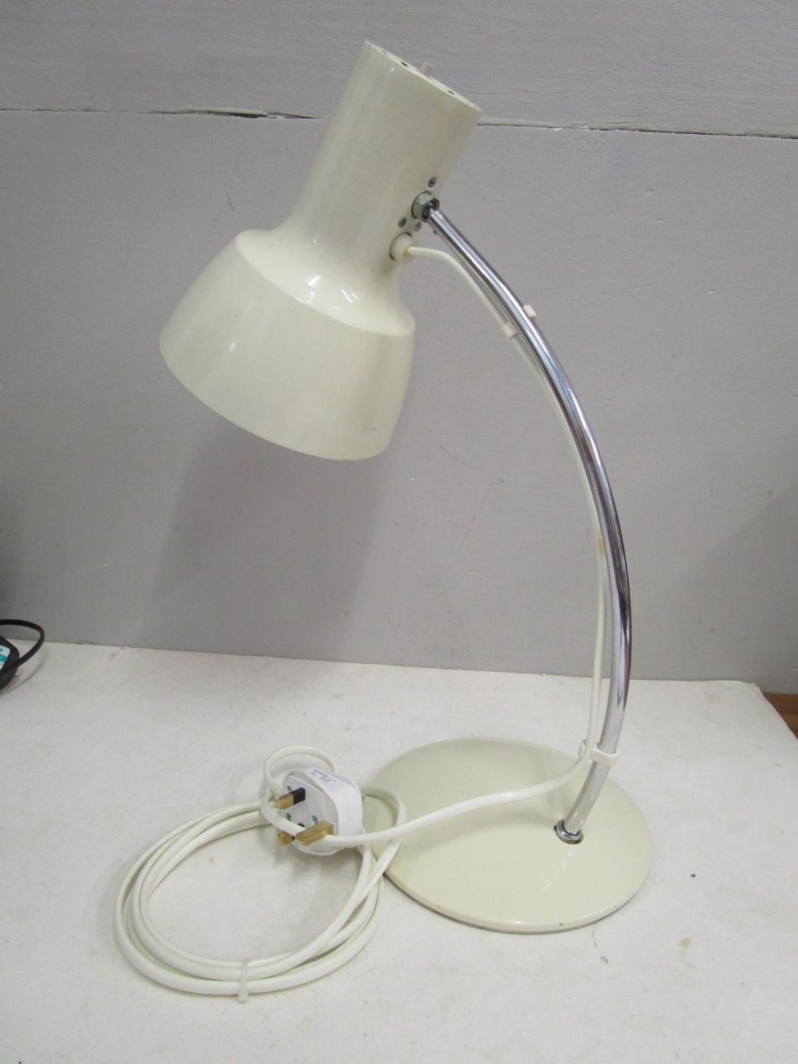 Josef Hurka design for Napako, Czechoslovakia, model 01633, a small grey anglepoise lamp, 13 1/2" - Image 3 of 8