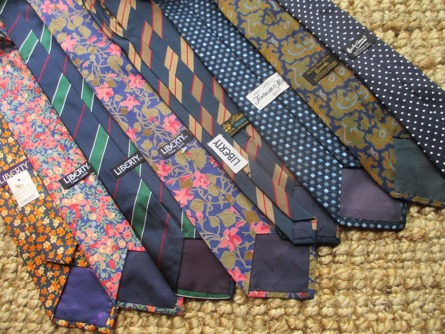 Five vintage Liberty ties and three others to include Hardy Amies - Image 2 of 2