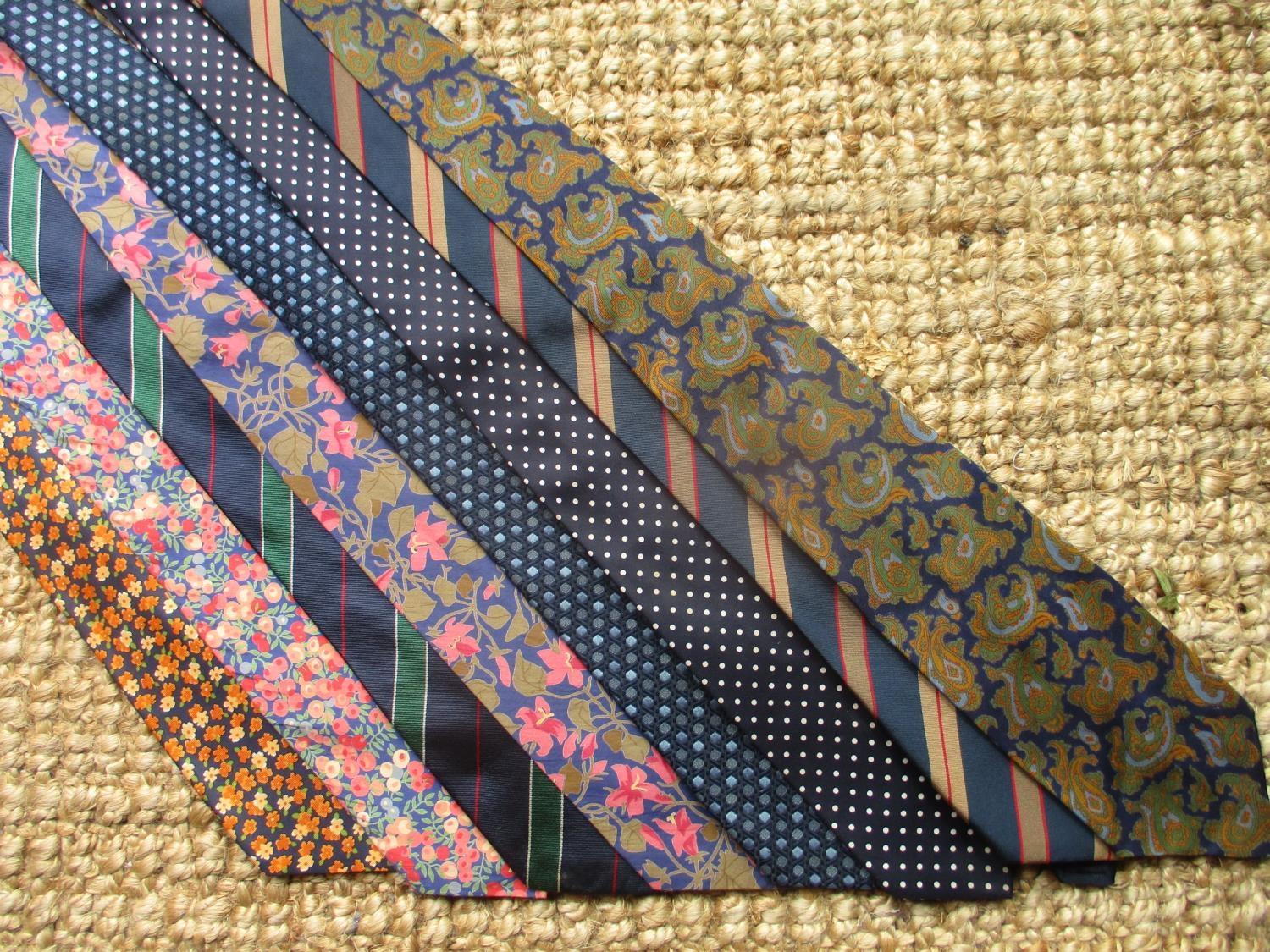 Five vintage Liberty ties and three others to include Hardy Amies