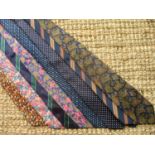 Five vintage Liberty ties and three others to include Hardy Amies