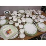 Mixed china to include Doulton Ashmont, Colclough and others