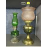 Two early/mid 20th century oil lamps