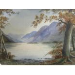 A R Martin - a Lakeland landscape with trees and hills, watercolour, signed 9 1/2" x 13 5/8",