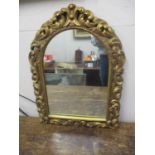 A mid 20th century gilt framed mirror, 23" x 17"