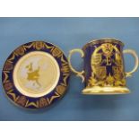 A 1973 Spode twin handled EU loving cup commemorating Great Britain's entry into the European Union,