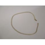 A 9ct white and yellow gold flexible necklace, 9g