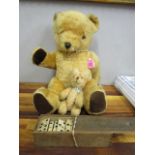 A Real Soft Toys of Watford late 20th century jointed teddy bear, a small early to mid 20th