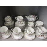 A Wedgwood Kutani crane teaset - 38 pieces