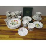 A selection of Portmerion Botanical Garden pattern tableware