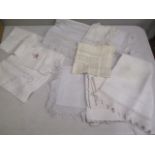 Table linen to include examples with embroidery and crochet work