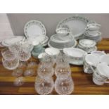 A Japanese Yvette part tea and dinner service, A/F, a Royal Doulton Melrose part coffee set and