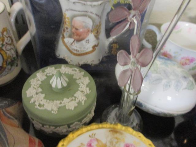 Miscellaneous ceramics to include a green Wedgwood Jasperware trinket box, Hammersley dressing table - Image 4 of 7